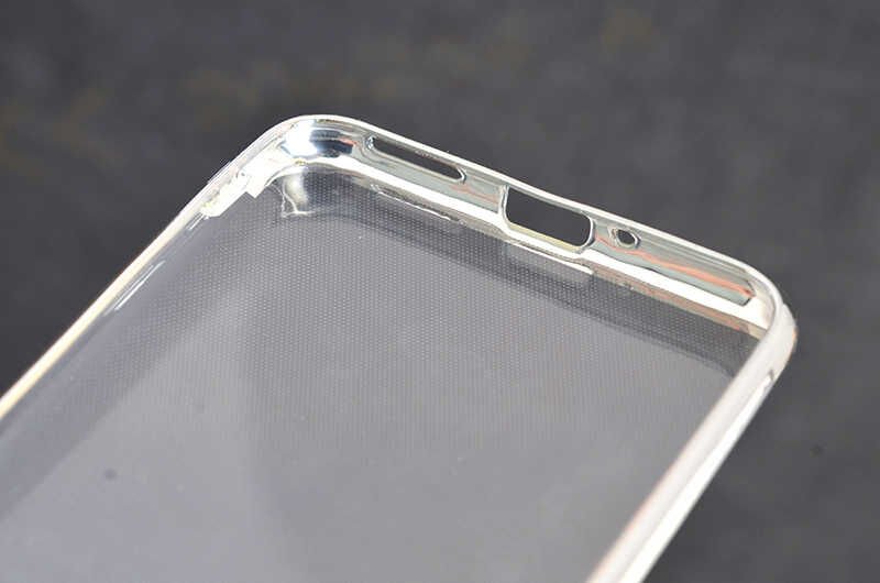 Huawei Honor 8C Kılıf Dört Köşe Renkli Lazer Şeffaf Silikon Kapak (GLİTTER) Kırmızı