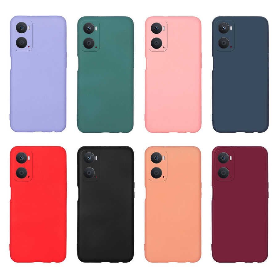Oppo A96 4G Kadife İç Yüzey Yumuşak Dokulu Kamera Korumalı İnce Kapak (MARA) Lila