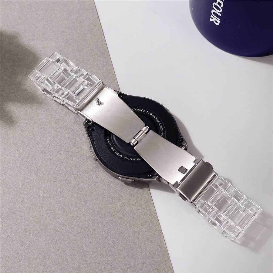 Huawei GT2 42mm (20mm) Silikon Kordon Esnek Tasarım (KRD-27) Sarı