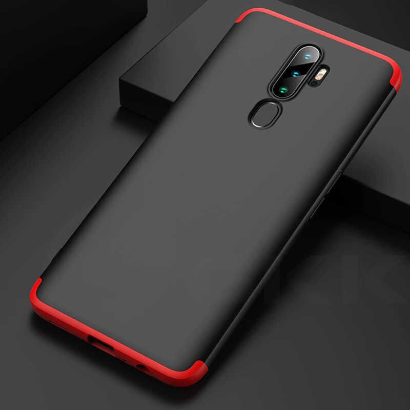 Oppo A9 2020 Kılıf 360 Tam Koruma Ön Ve Arka Sert Mika Kapak Orjinal Ays Gkk Kapak Mavi