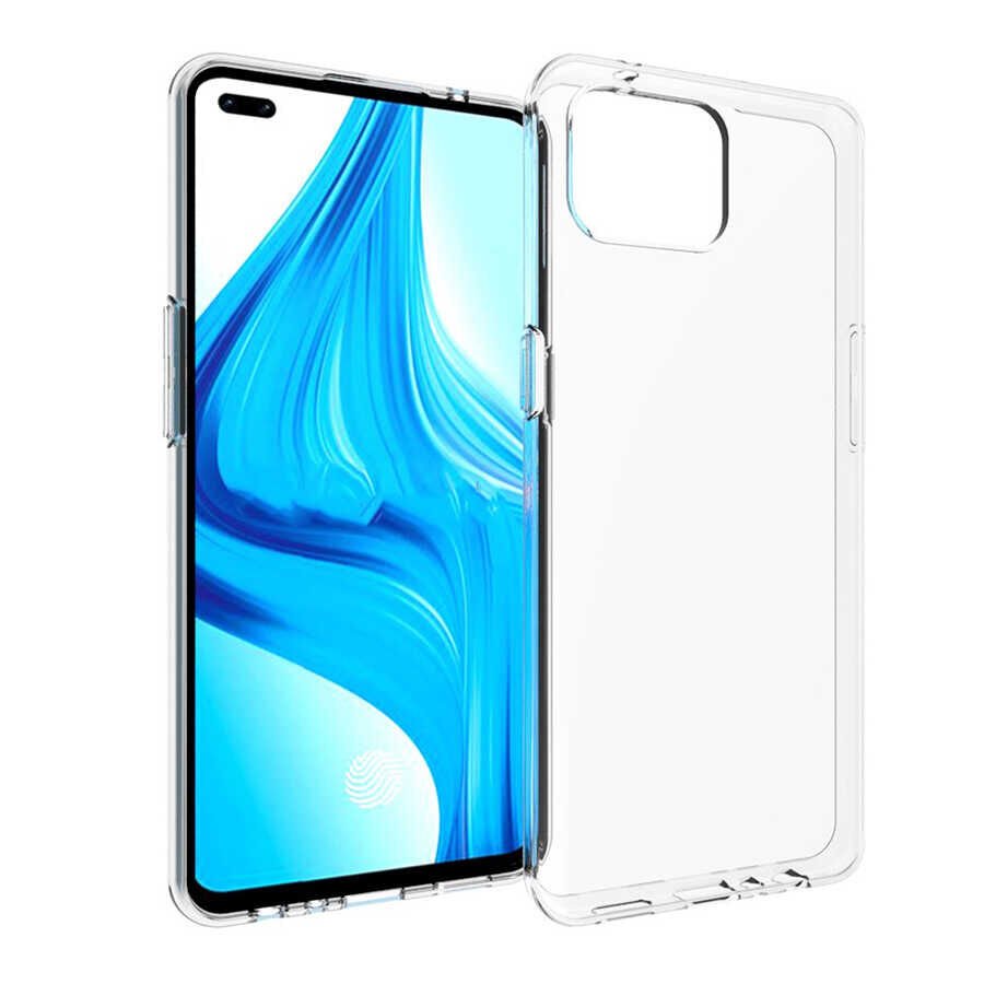 Oppo A73 Şeffaf Kılıf Yumuşak İnce Tasarımlı Kapak (SÜPER) Renksiz