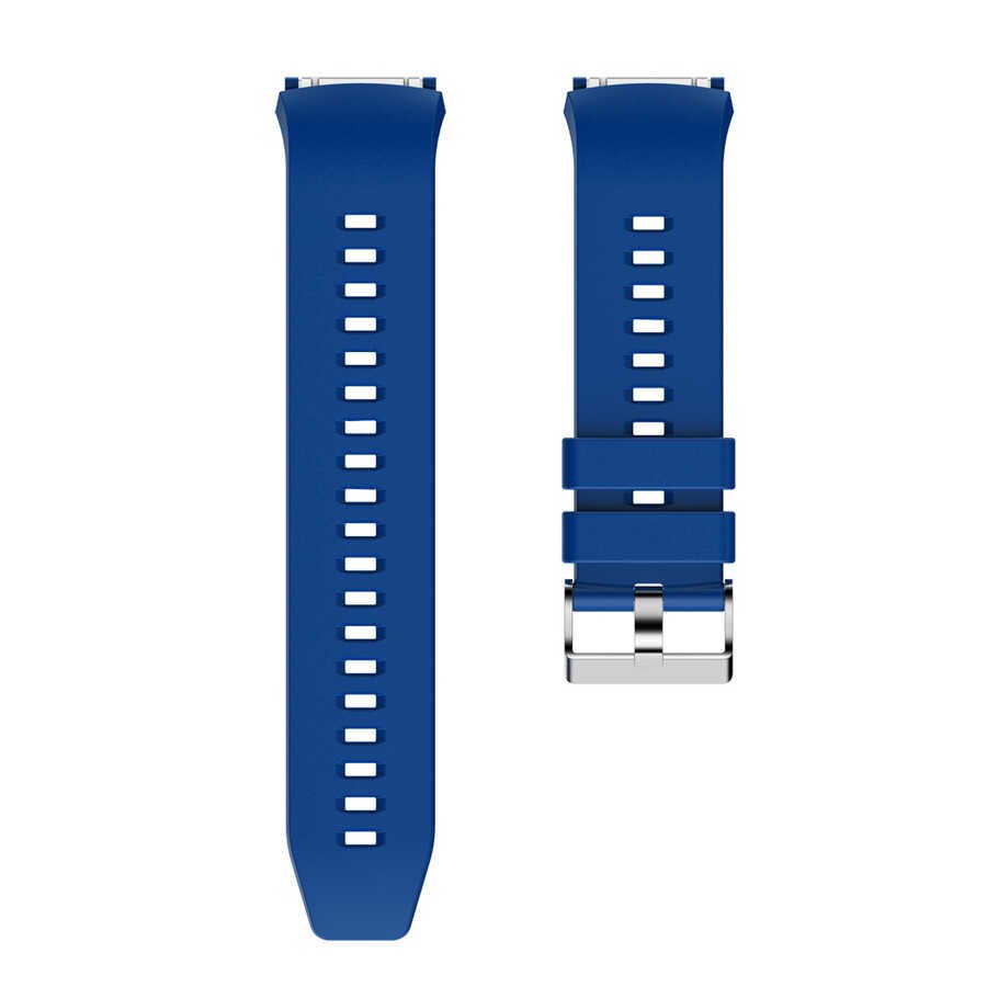 Huawei Watch Gt 3 46mm Gt/gt2/gt2e/gt2 Pro/gt3 Pro (22MM) Silikon Kordon Esnek Yapılı (KRD-26) Mavi