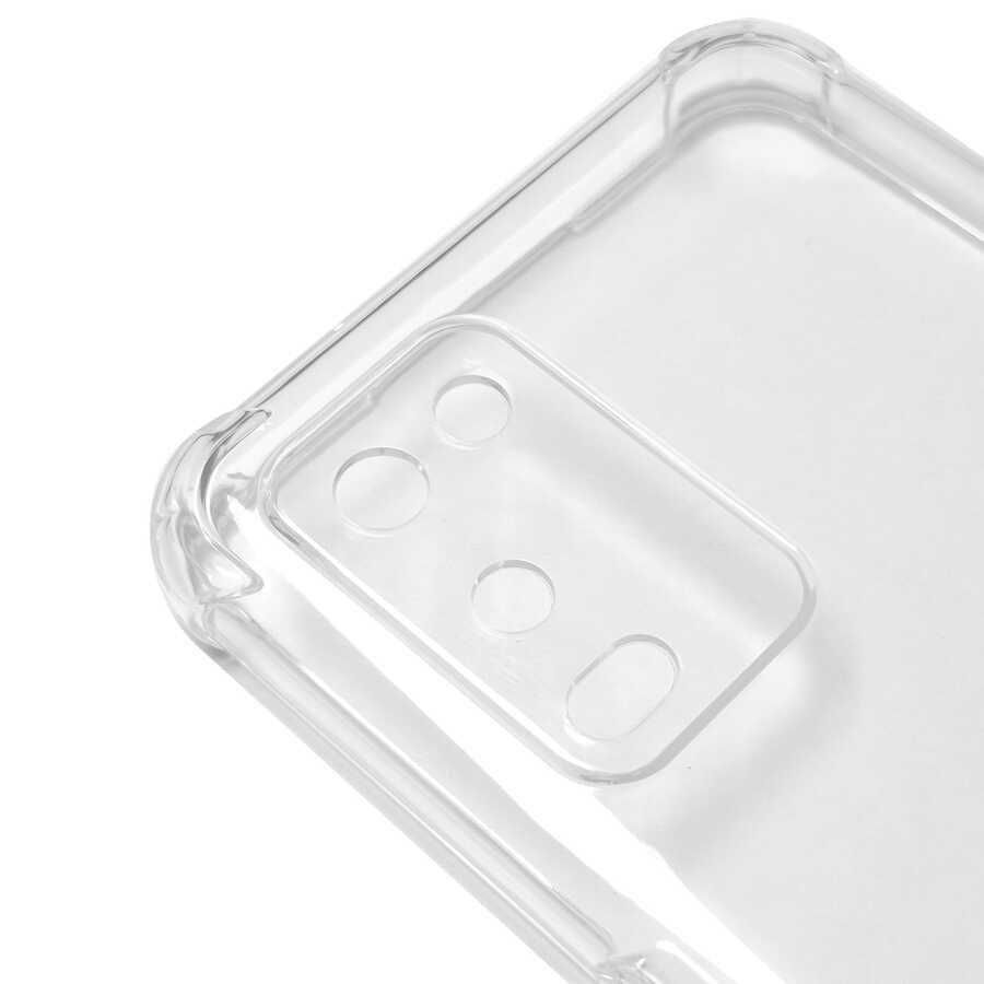Oppo A54 4G Kılıf Antishock Darbe Emici Kamera Korumalı Şeffaf Silikon Kapak(K-ANTİ) Renksiz
