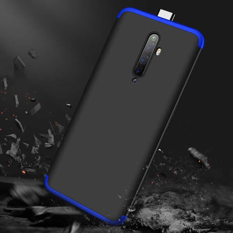 Oppo Reno 2Z Kılıf 360 Tam Koruma Ön Ve Arka Sert Mika Kapak Orjinal Ays Gkk Kapak Kırmızı