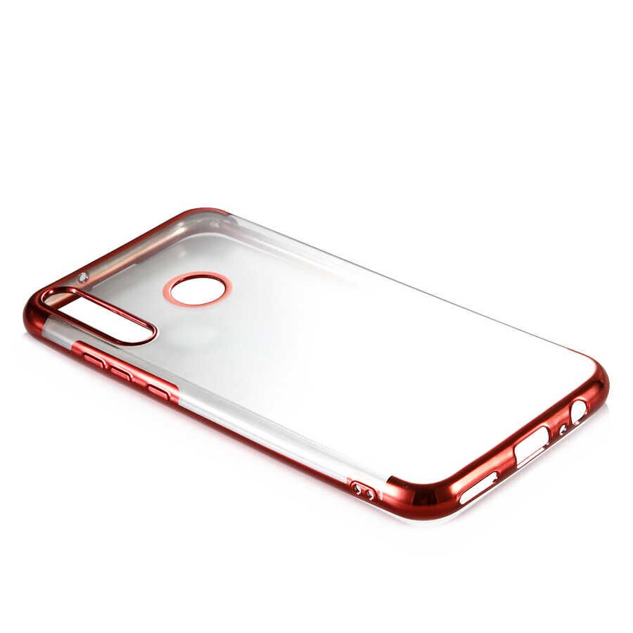 Huawei P40 Lite E Kılıf Dört Köşe Renkli Lazer Şeffaf Silikon Kapak (GLİTTER) Siyah