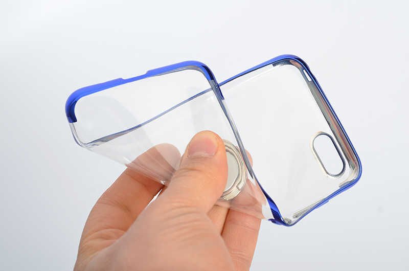 Huawei Y5 2018 Kılıf Yüzüklü Standlı Silikon Köşeleri Renkli Kapak (GES) Rose Gold