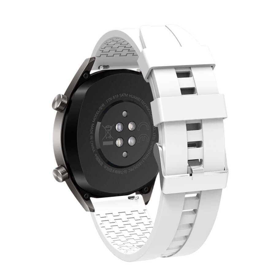 Huawei Watch GT 3 46mm (22mm) Silikon Kordon Esnek Yapılı Tasarım (KRD-23) Lacivert