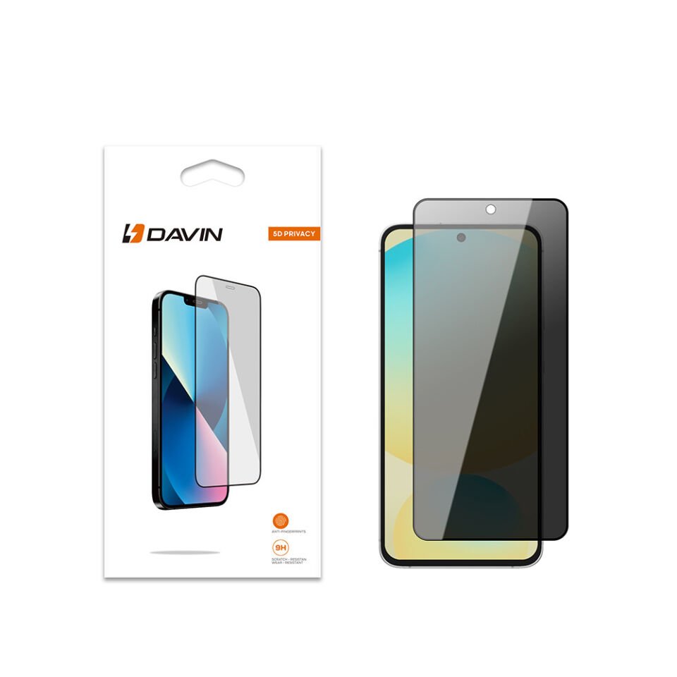 Samsung Galaxy S24 FE Davin 5D Privacy Cam Ekran Koruyucu