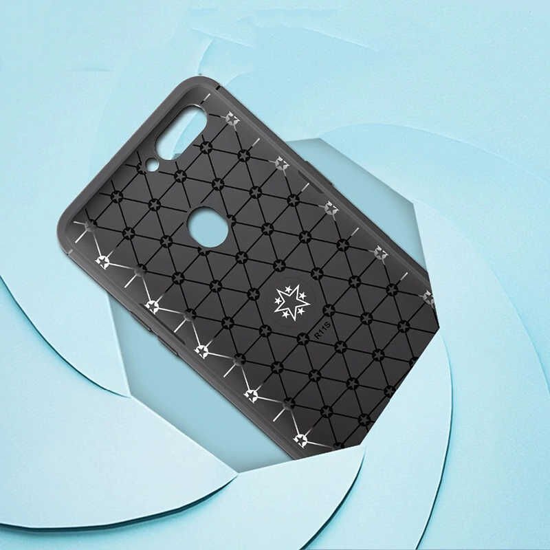 Oppo AX7 Kılıf Kamera Çıkıntılı Renkli Yüzüklü Standlı Mıknatıslı Kapak (RAVEL) Mavi