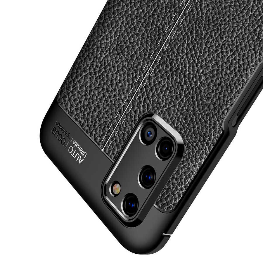 Oppo A52 Kılıf Deri Görünümlü Renk Atmayan Dayanaklı Silikon Kapak (NİSS) Kırmızı