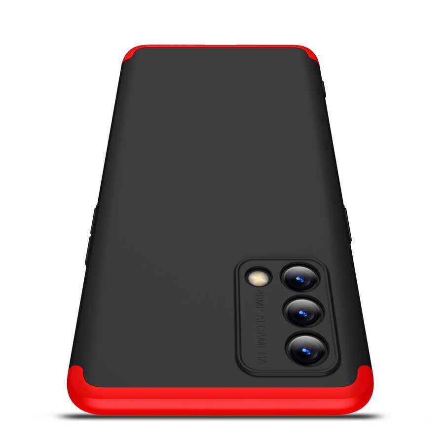 Oppo A74 4G Kılıf 360 Tam Koruma Ön Ve Arka Sert Mika Kapak Orjinal Ays Gkk Kapak Mavi