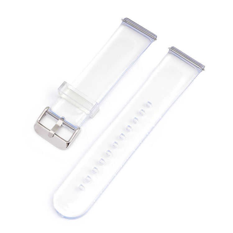 Huawei GT2 42mm Silikon Kordon Metal Toka Tasarım (KRD-13) Renksiz