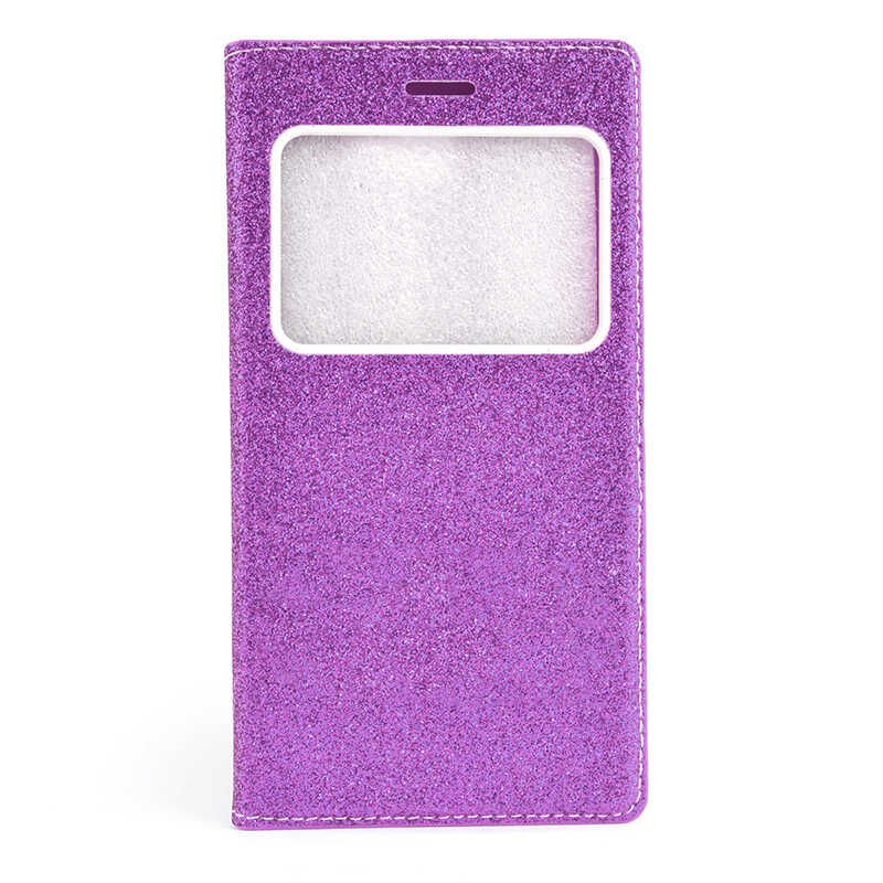 Casper Via A1 Kapaklı Kılıf Simli Mıknatıslı Kapak (DOLCE-SİM) Pembe Koyu