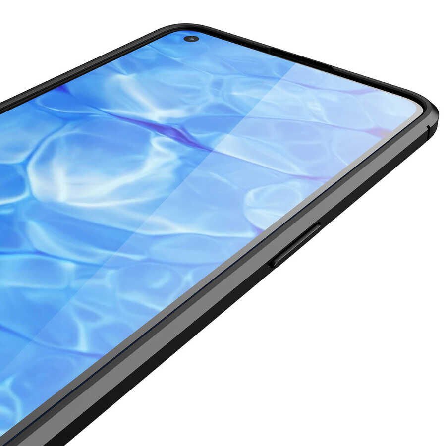Oppo Reno 6 4G Kılıf Deri Görünümlü Renk Atmayan Dayanaklı Silikon Kapak (NİSS) Kırmızı