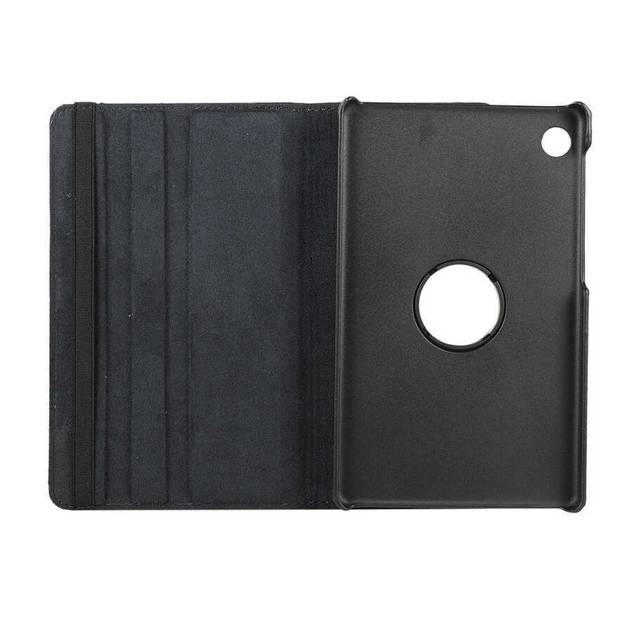 Huawei MatePad T8 Kılıf Dönebilen Standlı (D-T) Siyah