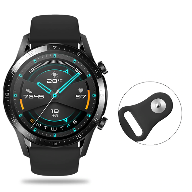 Huawei Watch GT 3 46mm (22mm) Silikon Kordon Esnek Malzeme (krd-11) Su Yeşil