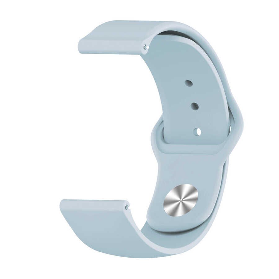 Huawei Watch GT 3 46mm (22mm) Silikon Kordon Esnek Malzeme (krd-11) Mavi Açık