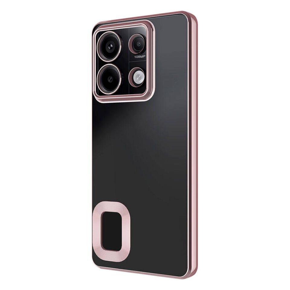 Xiaomi Redmi Note 13 4G Kılıf Kamera Lens Korumalı Parlak Kenarlı Kapak (OMEGA) Gümüş