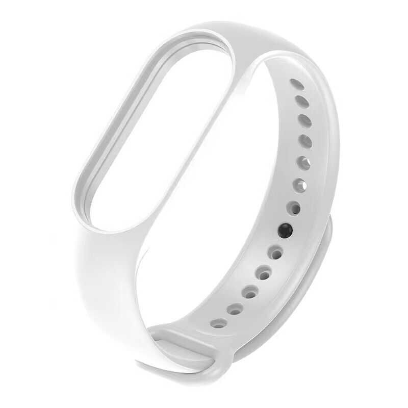 Xiaomi Mi Band 7 Silikon Kordon Soft ve Pürüzsüz Yüzeyli Kordon (Klasik) Beyaz