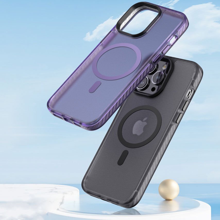 Apple iPhone 14 Pro Max Kılıf Mat Arka Yüzey Wireless Şarj Özellikli HEPTEKİLETİŞİM Locik Kapak