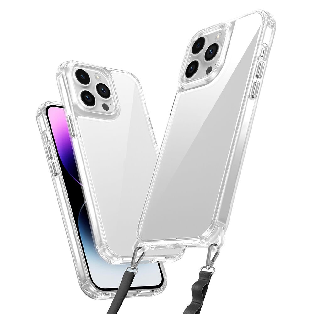 Apple iPhone 14 Pro Max Kılıf Airbagli Takılabilir Askı Aparatlı HEPTEKİLETİŞİM Snap Silikon Kapak