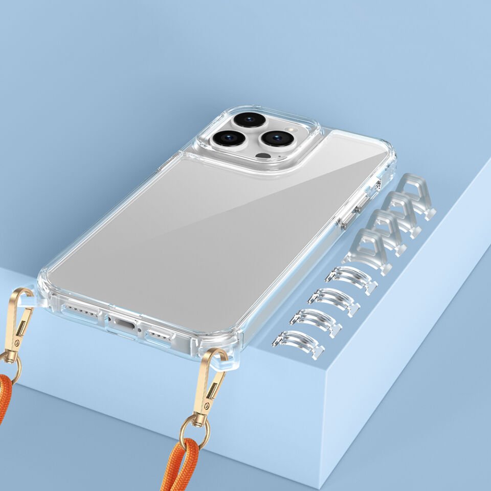 Apple iPhone 14 Pro Max Kılıf Airbagli Takılabilir Askı Aparatlı HEPTEKİLETİŞİM Snap Silikon Kapak