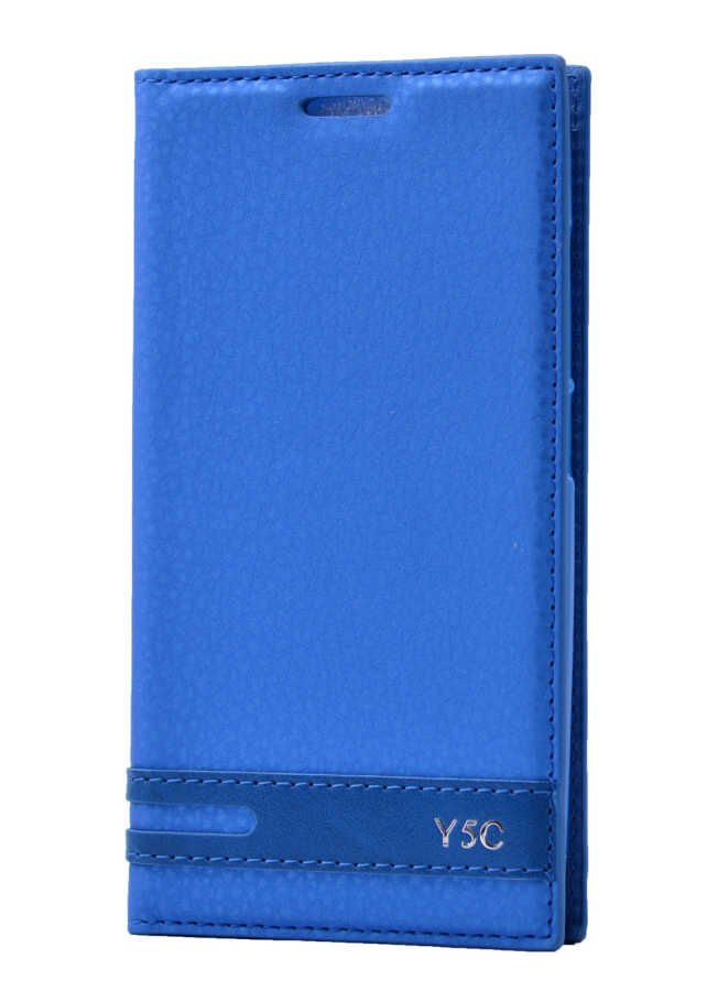 Huawei Y5C Honor Bee Kapaklı Kılıf Darbelere Karşı Tam Korumalı (ELİTE) Mavi