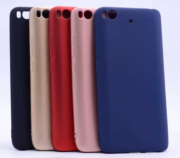 Xiaomi Mi 5s Kılıf Yumuşak Dokulu Soft Esnek İnce Mat Renkli Silikon Kapak (PREMİER) Rose Gold