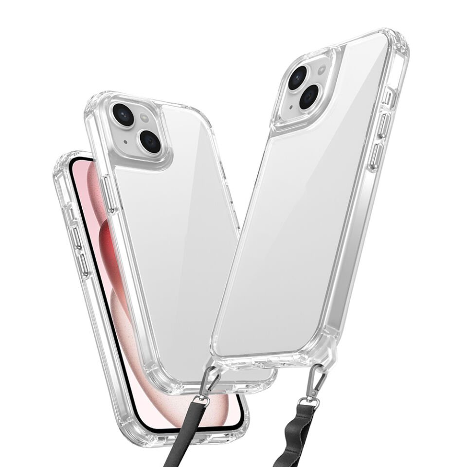 Apple iPhone 15 Kılıf Airbagli Takılabilir Askı Aparatlı HEPTEKİLETİŞİM Snap Silikon Kapak
