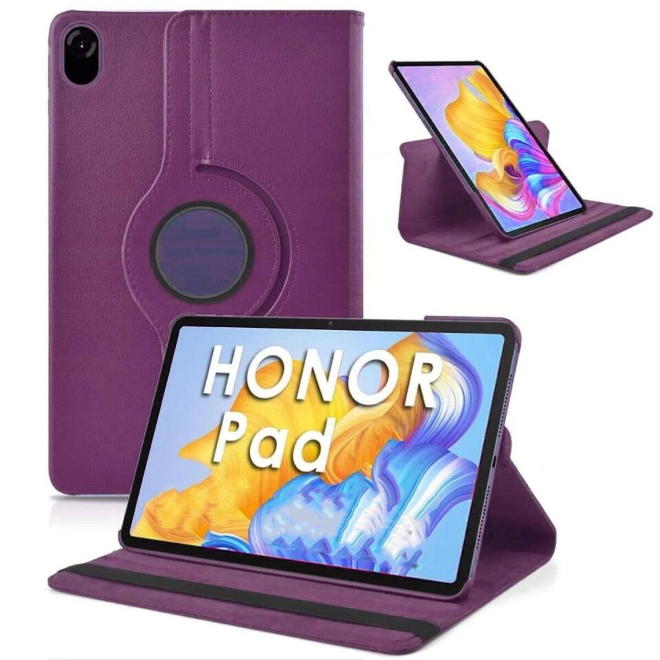 Huawei Honor X9 11.5' Kılıf Dönebilen Standlı 360 Tam Korumalı Tablet KIlıf (D-T) Siyah