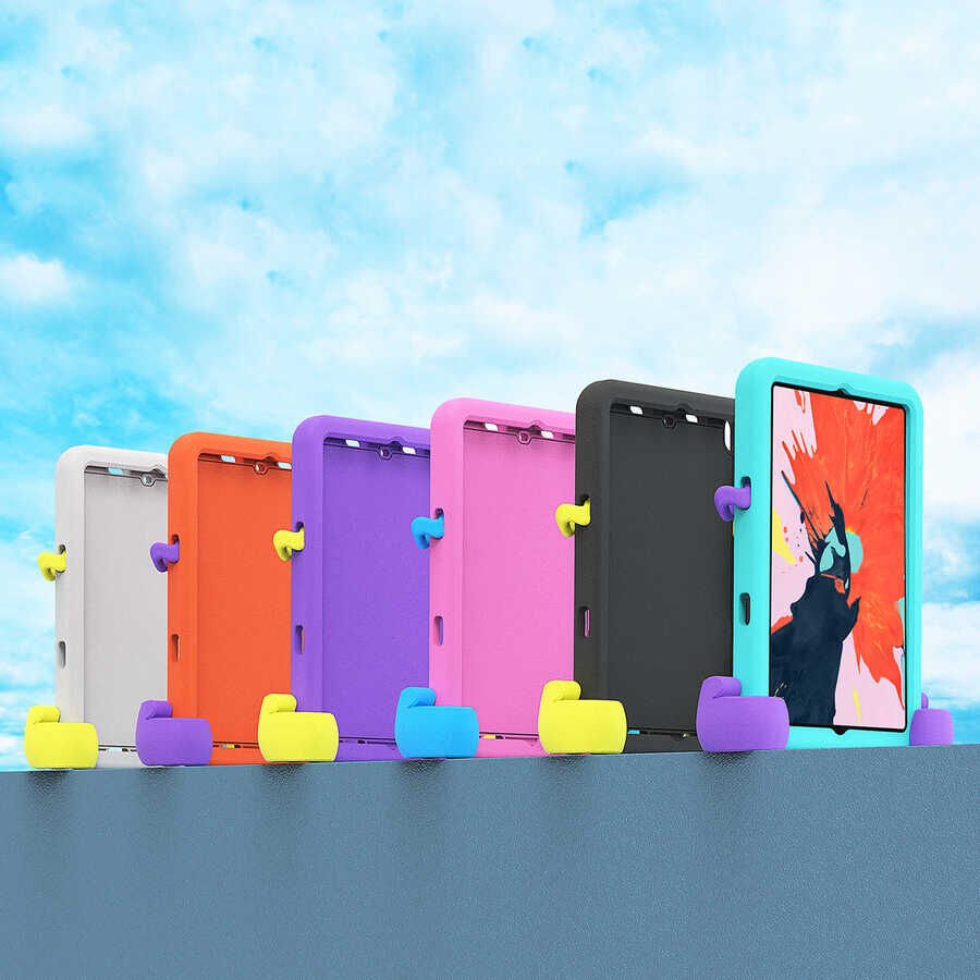 Ipad Mini 1 2 3 Çocuklar İçin Tablet Kılıfı A1432 A1454 A1455 A1489 A1490 A1491 A1599 A1600 (Eva) Pembe Koyu