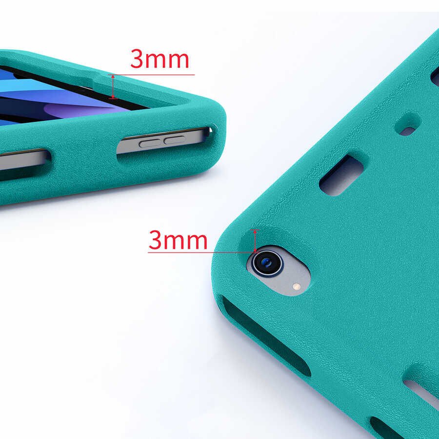 Ipad Mini 1 2 3 Çocuklar İçin Tablet Kılıfı A1432 A1454 A1455 A1489 A1490 A1491 A1599 A1600 (Eva) Pembe Koyu