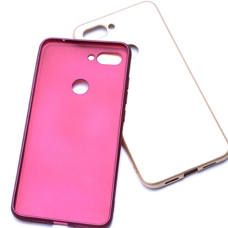 Xiaomi Mi 8 Lite Kılıf Yumuşak Dokulu Soft Esnek İnce Mat Renkli Silikon Kapak (PREMİER) Lacivert