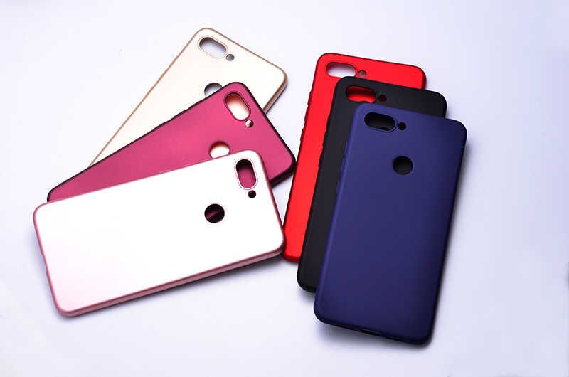 Xiaomi Mi 8 Lite Kılıf Yumuşak Dokulu Soft Esnek İnce Mat Renkli Silikon Kapak (PREMİER) Lacivert