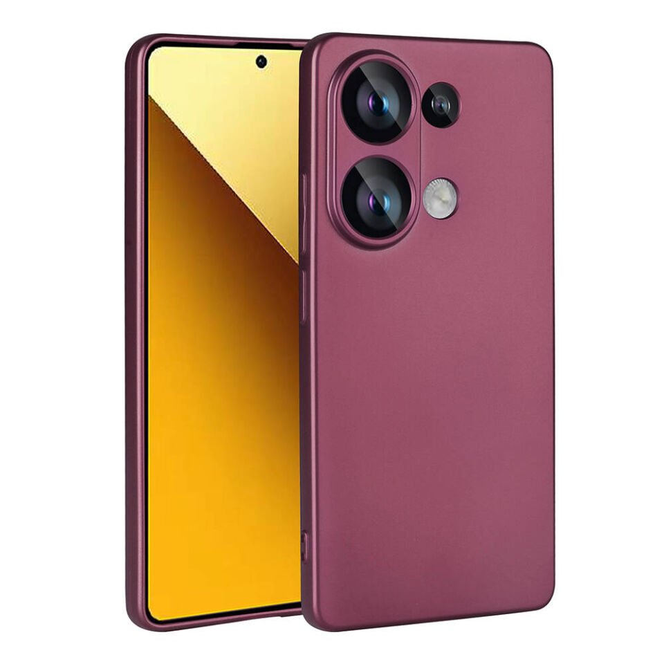 Xiaomi Poco M6 Pro 4G Kılıf Yumuşak Dokulu Soft İnce Mat Silikon Kapak (PREMİER) Koyu Mor