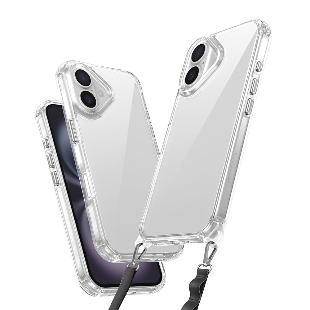 Apple iPhone 16 Plus Kılıf Airbagli Takılabilir Askı Aparatlı HEPTEKİLETİŞİM Snap Silikon Kapak