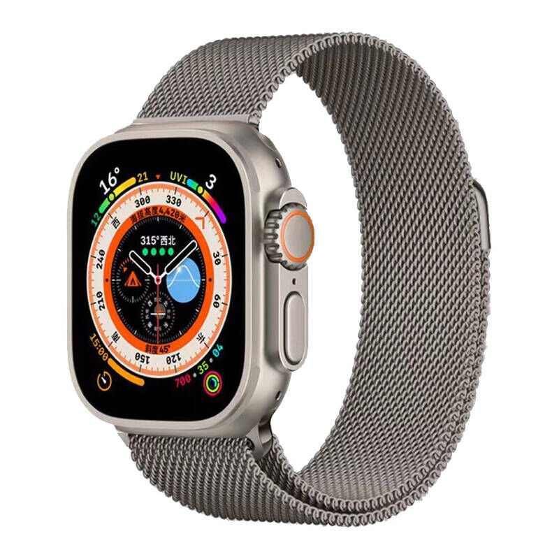 Apple Watch Ultra 49mm HEPTEKİLETİŞİM KRD-98 Metal Kordon