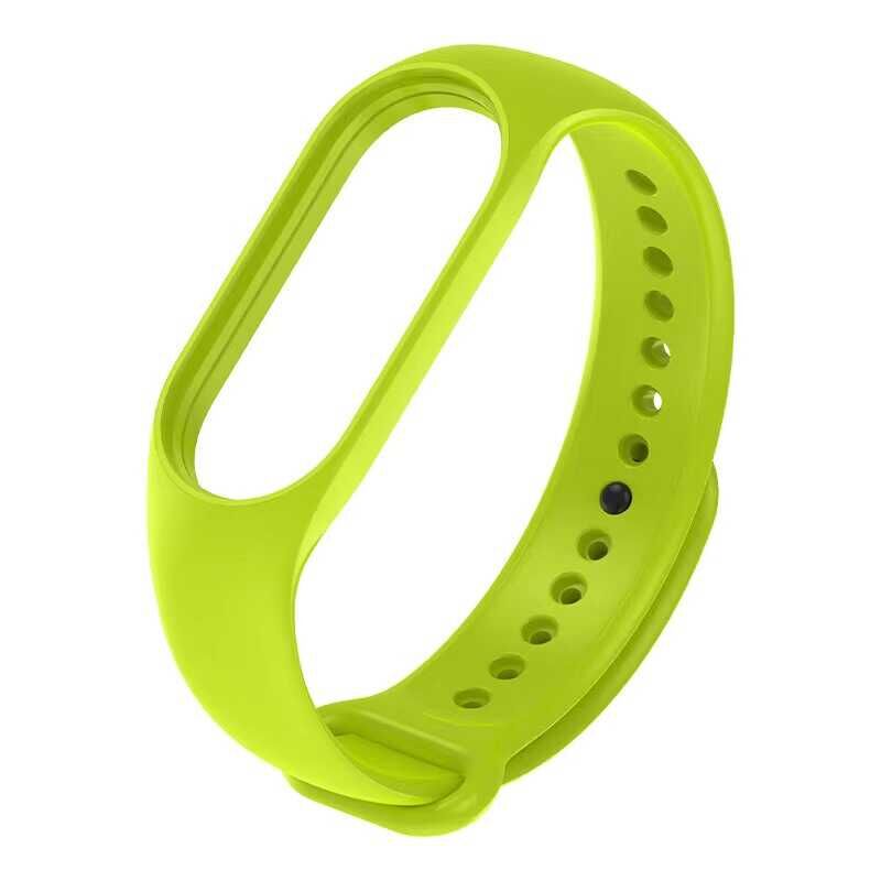 Xiaomi Mi Band 7 Silikon Kordon Soft ve Pürüzsüz Yüzeyli Kordon (Klasik) Pine Yeşil