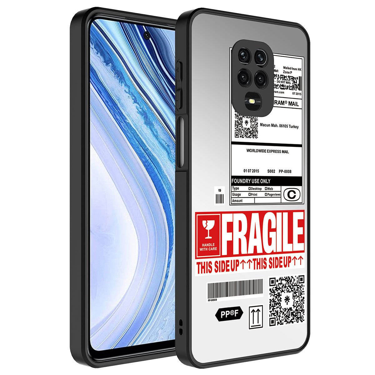 Xiaomi Redmi Note 9 Pro Kılıf Aynalı Desenli Kamera Korumalı Parlak HEPTEKİLETİŞİM Mirror Kapak