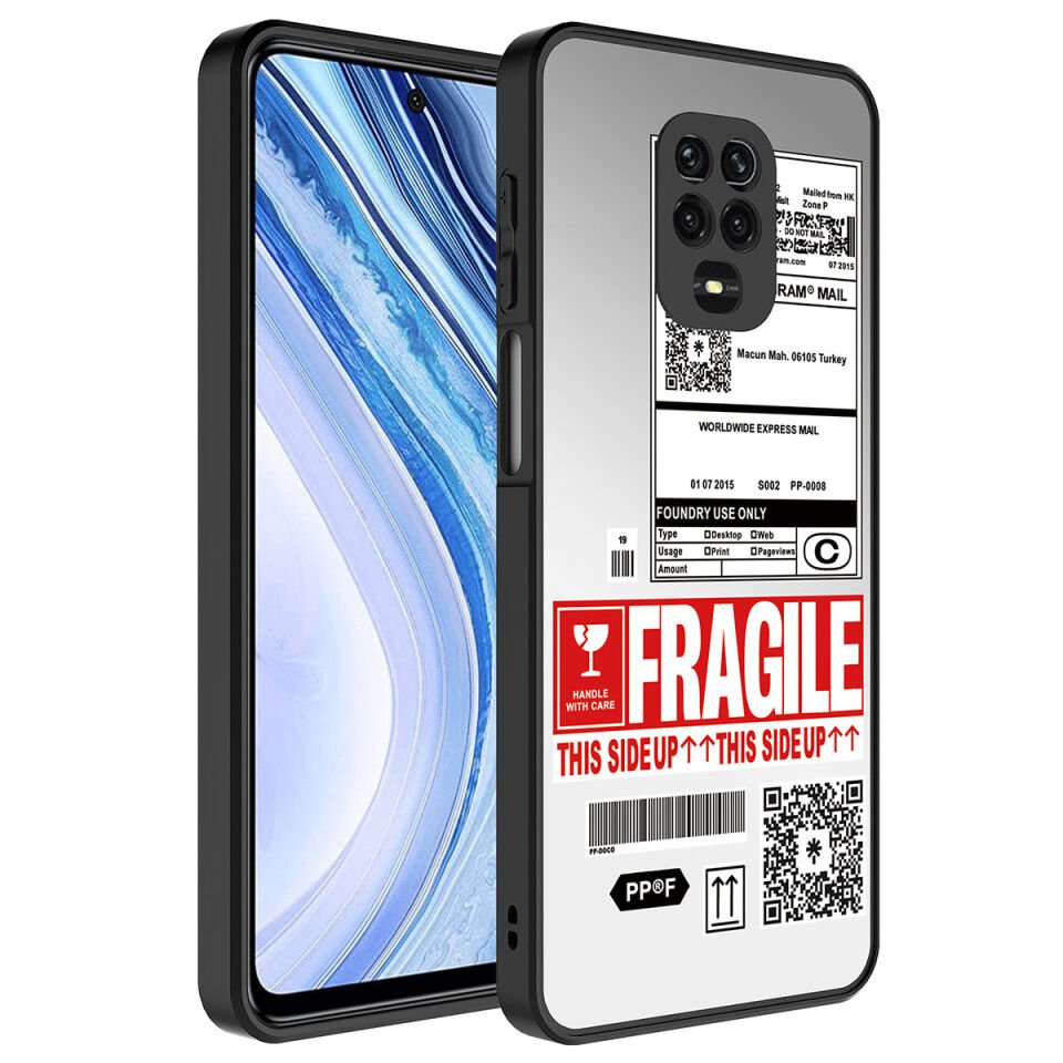 Xiaomi Redmi Note 9 Pro Kılıf Aynalı Desenli Kamera Korumalı Parlak HEPTEKİLETİŞİM Mirror Kapak