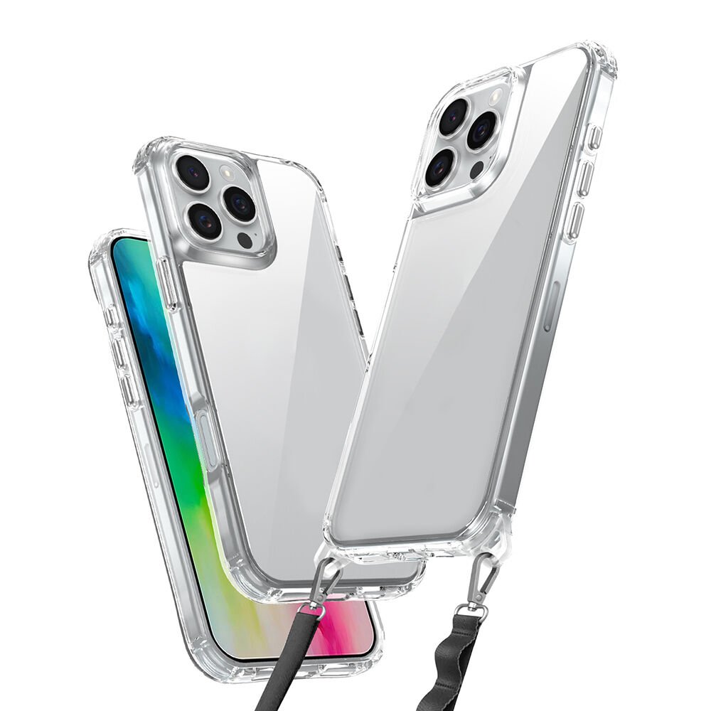 Apple iPhone 16 Pro Max Kılıf Airbagli Takılabilir Askı Aparatlı HEPTEKİLETİŞİM Snap Silikon Kapak