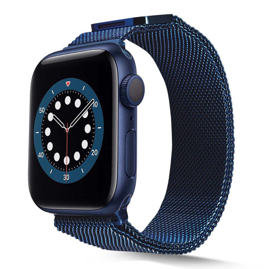 Apple Watch 2/3/4/5/6/7/8/se/nike 38mm 40mm 41mm Metal Kordon Paslanmaz Çelik Örgü (KRD-01) NO16