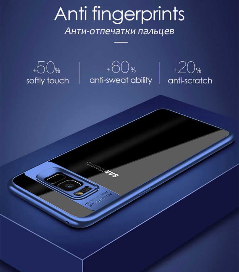 Samsung Galaxy S8 Plus Kılıf Kenarları Silikon Arkası Şeffaf Sert Kapak (BUTTOM) Pembe