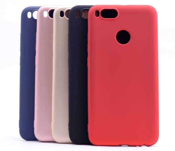 Xiaomi Mi 5x Kılıf Yumuşak Dokulu Soft Esnek İnce Mat Renkli Silikon Kapak (PREMİER) Kırmızı