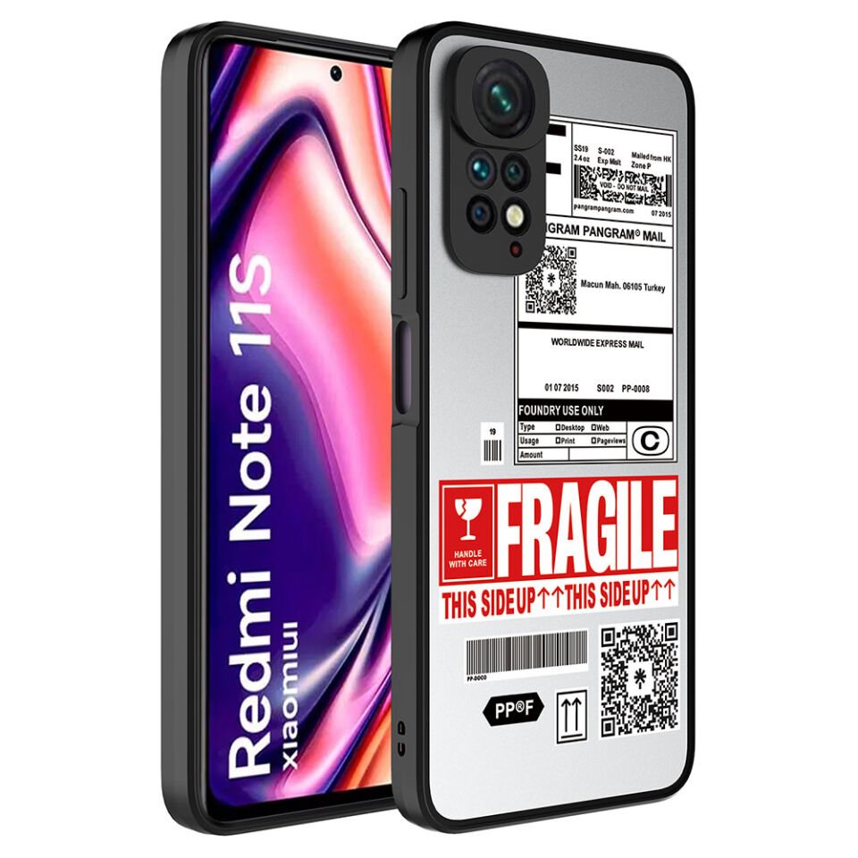 Xiaomi Redmi Note 11 Global Kılıf Aynalı Desenli Kamera Korumalı Parlak HEPTEKİLETİŞİM Mirror Kapak