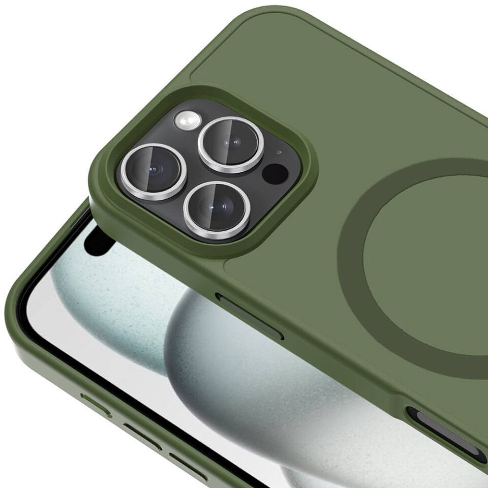 Apple iPhone 16 Pro Kılıf Magsafe Şarj Özellikli Mat Arka Yüzey HEPTEKİLETİŞİM Sio Kapak