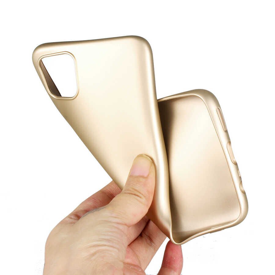 Realme C11 Kılıf Yumuşak Dokulu Soft Esnek İnce Mat Renkli Silikon Kapak (PREMİER) Kırmızı