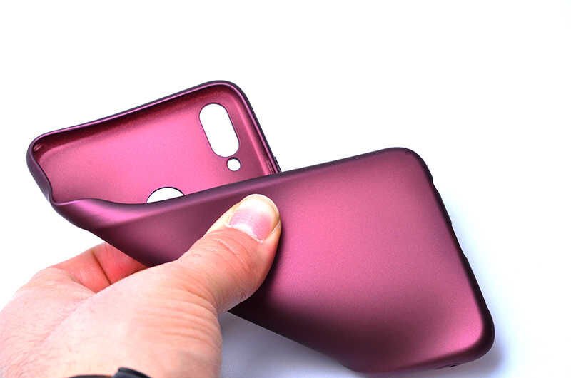 Huawei Honor 8X Kılıf Yumuşak Dokulu Soft Esnek İnce Mat Renkli Silikon Kapak (PREMİER) Kırmızı