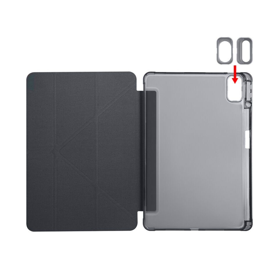 Huawei Matepad SE 11 Kılıf HEPTEKİLETİŞİM Tri Folding Kalem Bölmeli Standlı Kılıf
