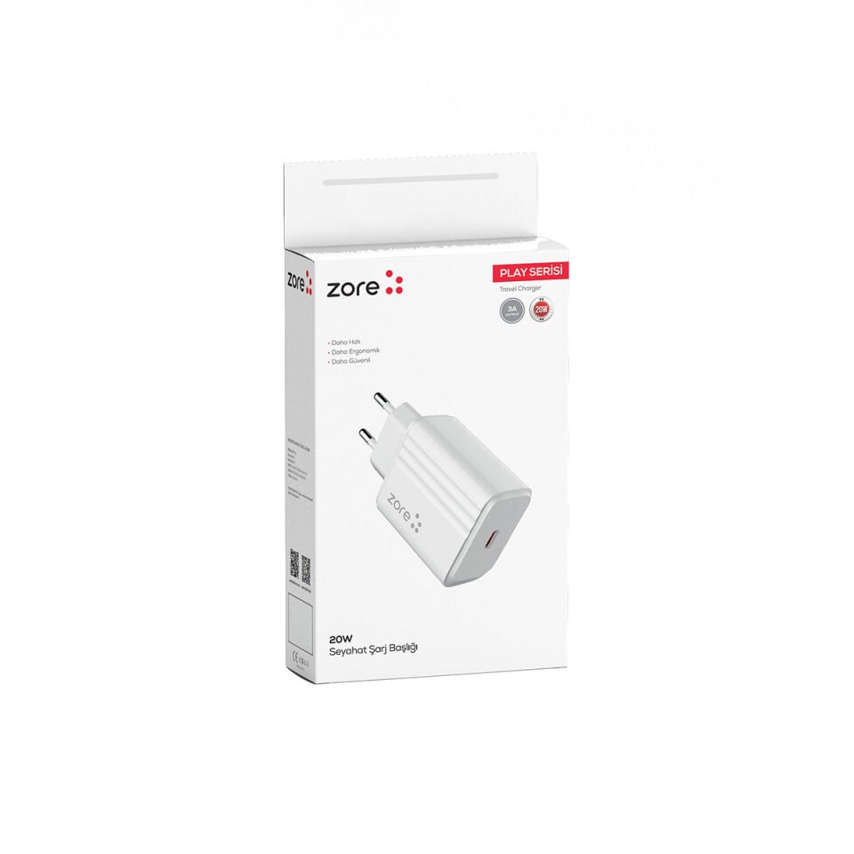 Play Serisi PL2 20W PD Seyahat Şarj Aleti Beyaz